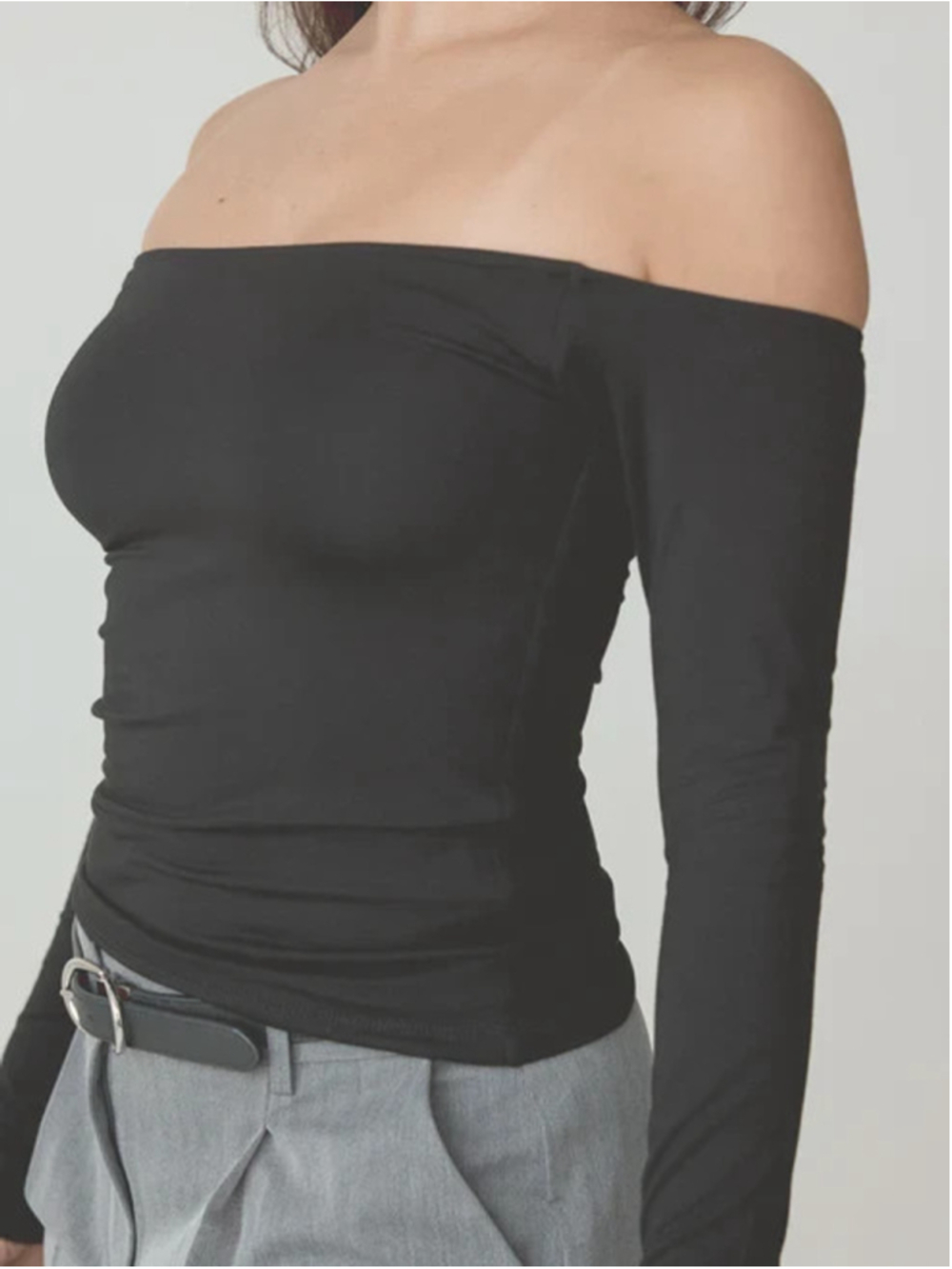 Klassy Network lux Off The Shoulder Braless Long Sleeve M NWT